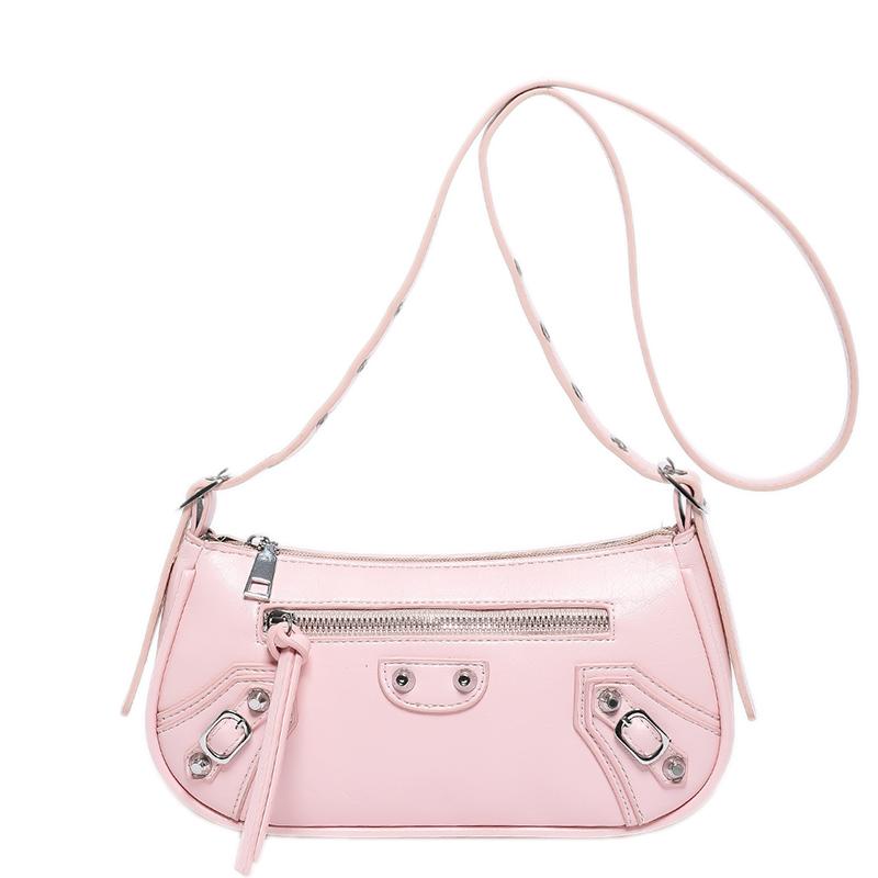 Women's PU Leather Shoulder Bags  Small Rivet Messenger Bags for Ladies  High Quality Casual Crossbody Bag  Fashion