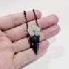 Halloween Raven Skull Necklace With Cross Chain For Women Fashion Accessory