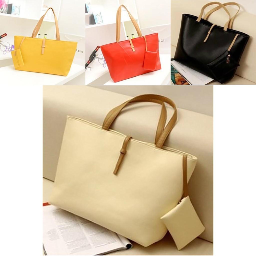 Style Women Shopping Lady Shoulder Bag Totes Faux Leather Handbag Messenger