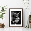 Funny Highland Cow Watch Newspaper In Toilet Canvas Prints Farmhouse Wall Art Poster For Bedroom Living Room Bathroom Home Decor