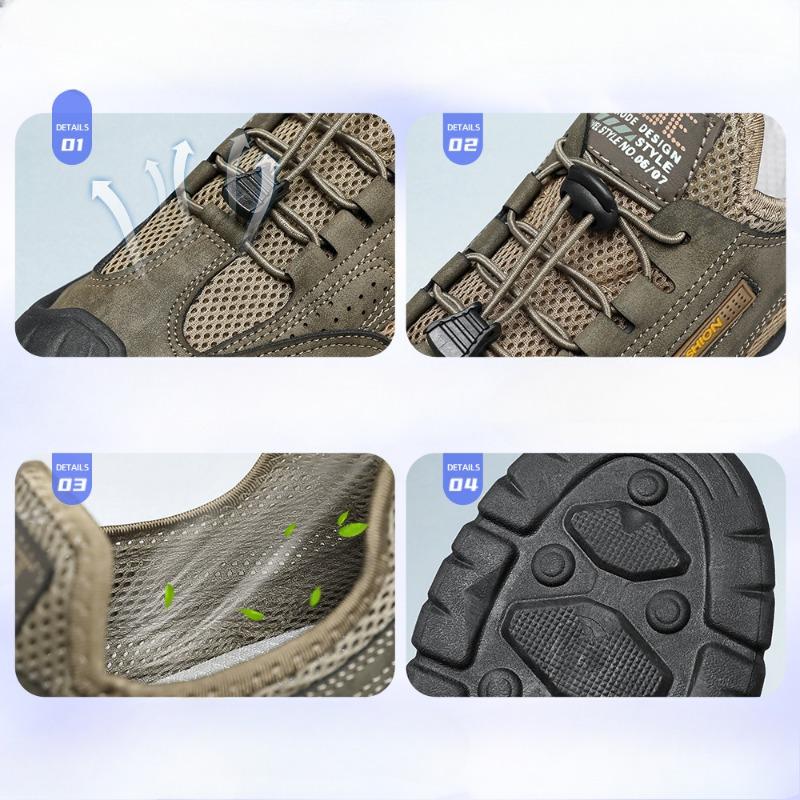 New Casual Shoes Versatile Single Shoes Soft-soled Breathable Shoes Shallow Opening Hiking Shoes