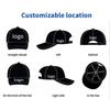 Sunscreen 6-Panel Baseball Cap 100% Cotton Washed Vintage Letter Embroidery Large Brim Unisex All-Match Fashion Personalized