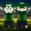 Anpassbares DIY Zweiteiliges Sporttrikot-Set: Kurzarmshirt und Shorts mit personalisiertem Nummernaufdruck für Teamuniformen
