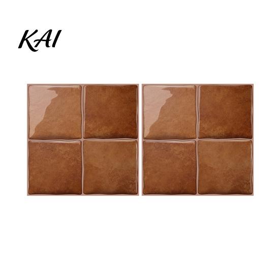 Oil Proof Heat Resistant Stove Decals Square Checkered Wall Tiles Stickers, Self Adhesive Retro PET Panels, Removable DIY Home Decor Wallpaper