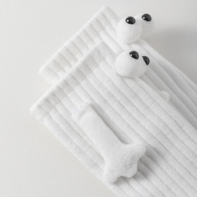 Chaussettes unisexes à tube moyen magnétiques, chaussettes en coton pour femmes, mignonnes mains, pour Couple, copines