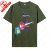 Pete The Cat Rockin T Shirt Funny Women Tshirt Kawaii Retro Trend Cool Street T Shirts High Quality Cotton Tees Camisetas Mujer