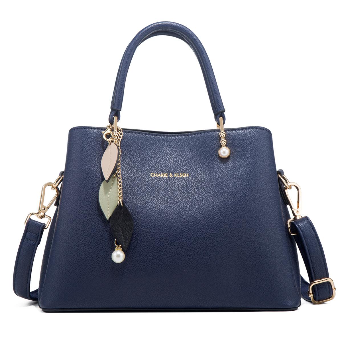 

Bag women 2025 new trendy fashion simple messenger bag atmosphere middle-aged women s mother bag handbag large capacity синій