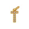 26 English Letter Rhinestone Pendants: European & American Style, 304 Stainless Steel, DIY Earring Accessories