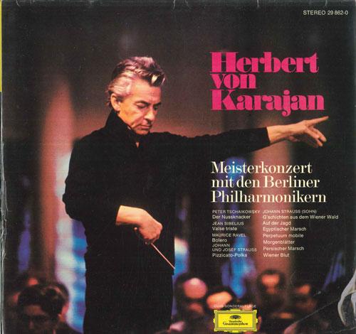 LP Record HERBERT VON KARAJAN , BERLINER PHIL - Meisterkonzert Mit Den Berliner Phi 298620 DEUTSCHE GRAMMO Germany Classical Used