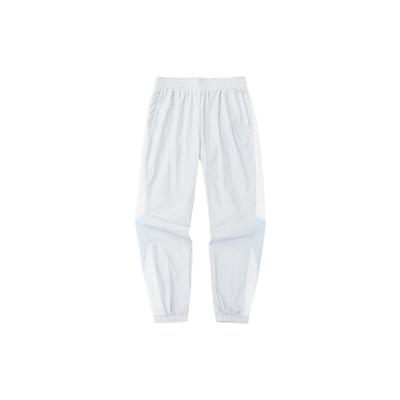 Solid Color Elastic Waistband Cuffed Sports Pants Women Pants Sand-Gray 162238519-1