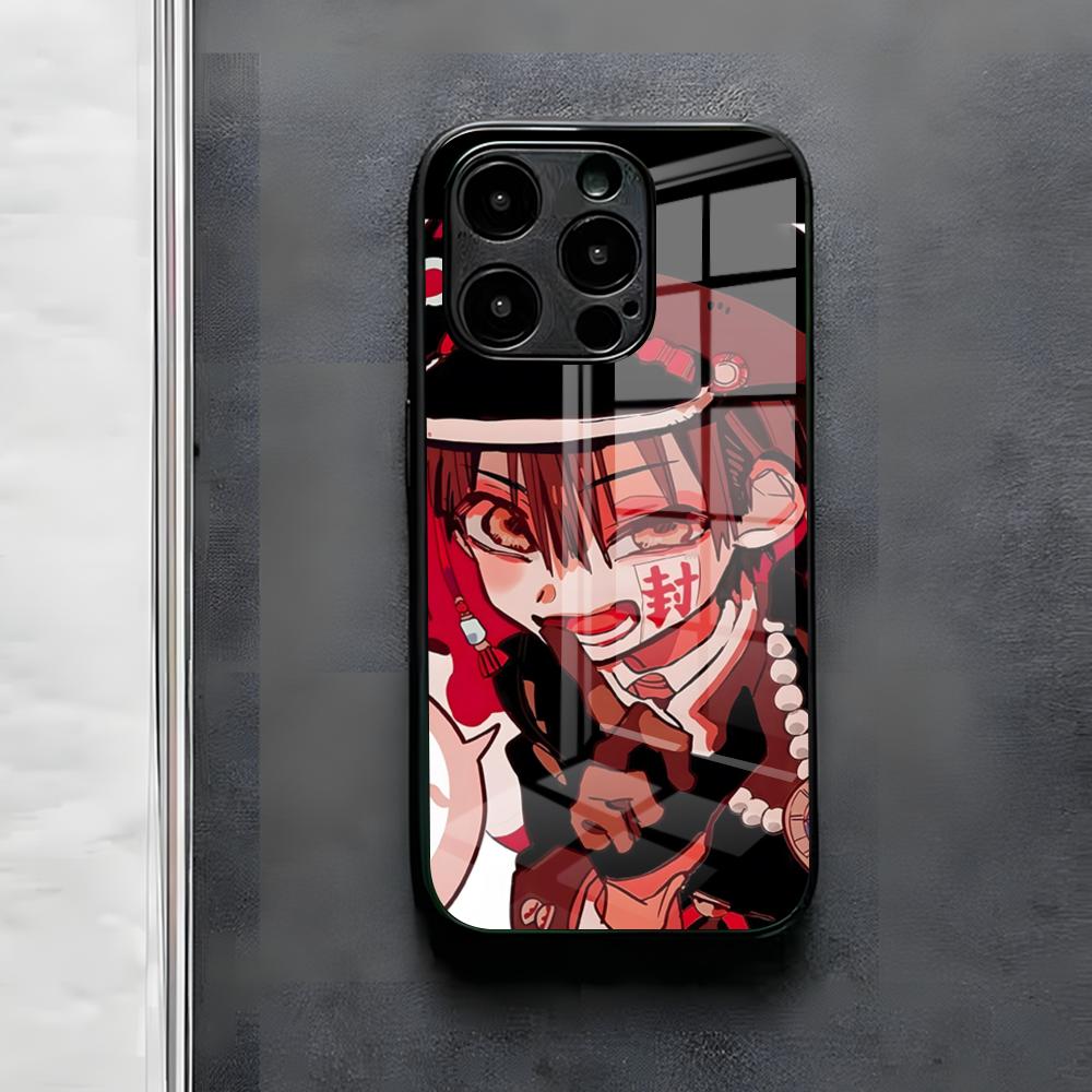 Toilet-b-ound Hanako-kun Phone Case For IPhone 17 Air 16 E Pro Max 15 14 13 Mini 12 Pro 11 Max Plus Black Glass Cover