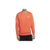 Sweatshirts Men's Orange Red Crew Neck Thickened Regular BV2663-837