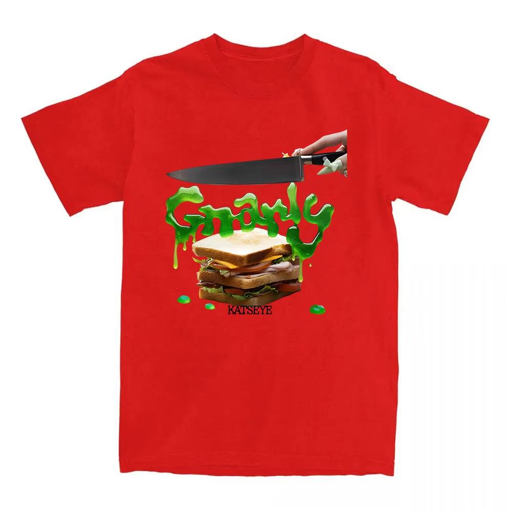 Katseye Gnarly Tee Camiseta Short Sleeve Cotton Summer Tshirt for Female Casual Korean Girls Band Tshirts Fashion Women Shirts