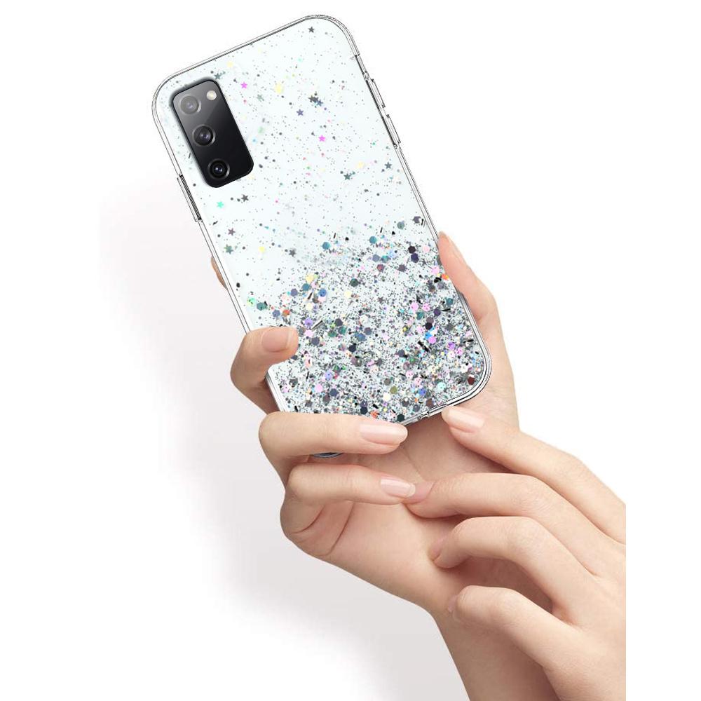 Samsung Galaxy S20 FE Case, Glittery, Transparent