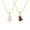 AJIDOU Chain Necklace, Double Side Gourd Pendant, Neck Accessories