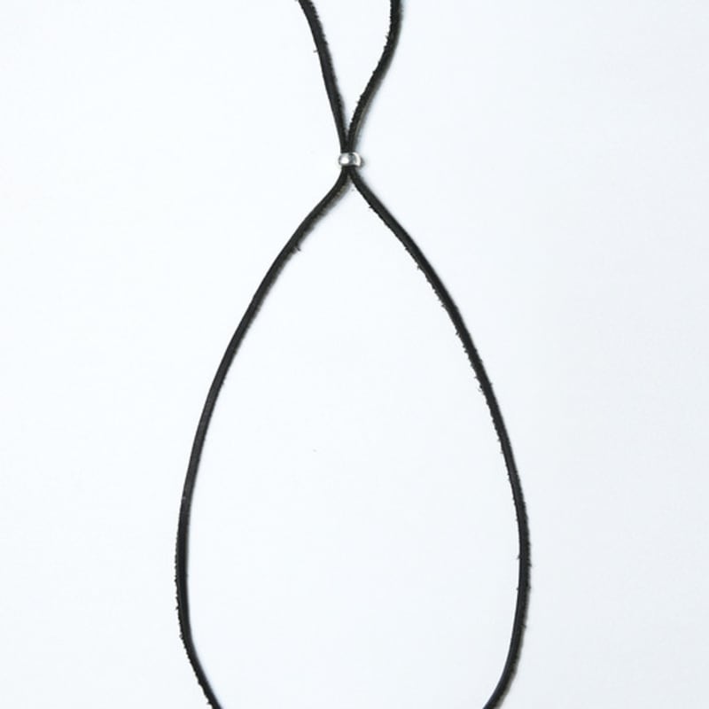 KND Leather & Turquoise Beads Necklace Black