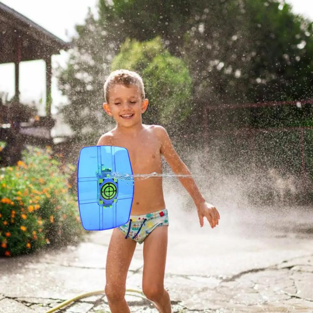 New Target Shield Water Gun Summer Children Shield-shaped Water Spray Toy Water High Pressure Water Gun Beach Toys Party Game