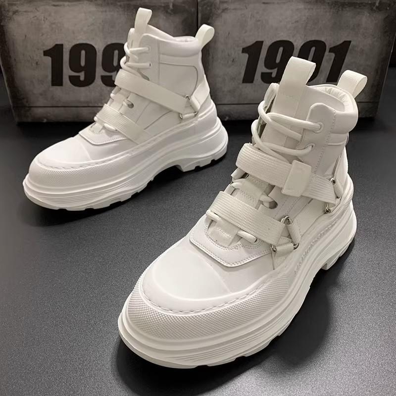 Модные мужские ботинки на платформе Matsutake с толстой подошвой — фото 3