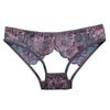 Sexy Hollow Out Lace Underwear Women Low Waist Hipster Floral Embroidered Panties Sheer Thin Briefs