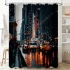 NYC Skyline Shower Curtain New York City Photography Bathroom Decor Waterproof Modern Art Prints Wall Hanging Vintage Travel