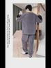 Men's Winter Coral Fleece Pajamas: Outdoor Wearable, Thickened Flannel, One-Piece Home Clothing