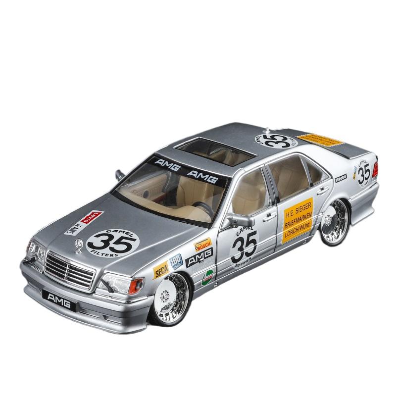 

1/24 Mercedes Benz S W140 320SEL Modified Version Alloy Racing Car Diecast Model Sound & Light Toy Computer Desktop Ornaments серебряный