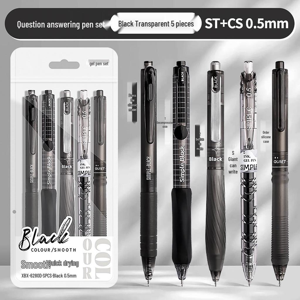 High-Capacity Transparent Practice Pen with Smooth, No-Leak Ink and Replaceable Refill, Designed for Students' Exams.