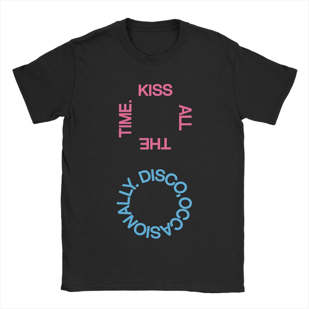 Unisex Unisex Kiss All The Time Disco T Shirts Harrys Music Styles 100 Cotton Clothes Vintage Short Sleeve Tees Gift Idea TShirts