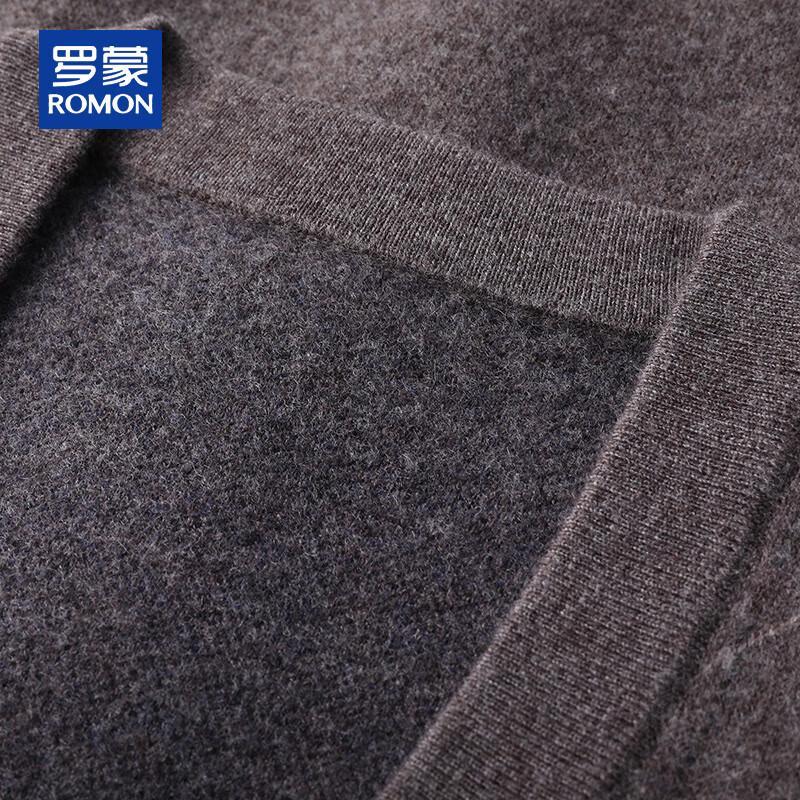 ROMON Men's 100% Pure Wool Thick Cardigan Vest