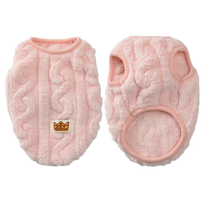Vestiti in peluche per animali domestici: Carino Gilet in Pile Double-Face per Cani e Gatti - Extra Caldo e Resistente al Freddo per Autunno e Inverno