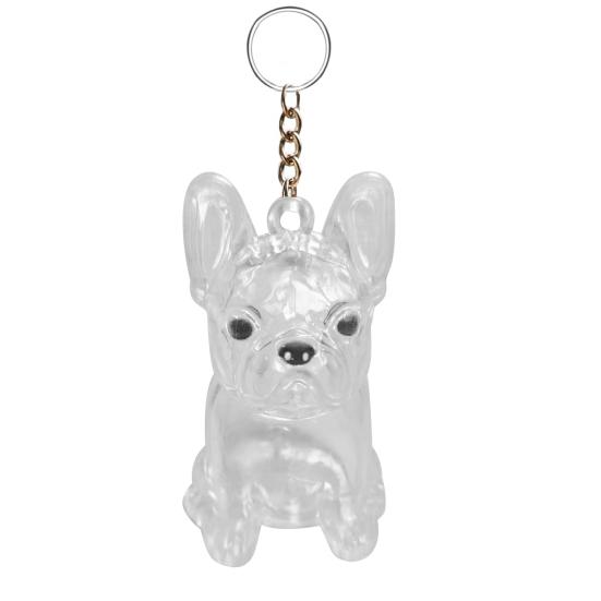 Dog Hair Collector Charm Keychain Transparent Pet Fur Keepsake Capsule Rabbit Memorial Pet Hair Collection Bottle Charm with Keyring Gift for Pet