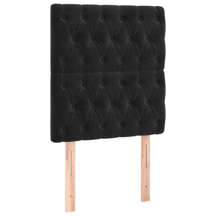 Maison Exclusive - Tête de lit Noir 80x7x118/128 cm Velours