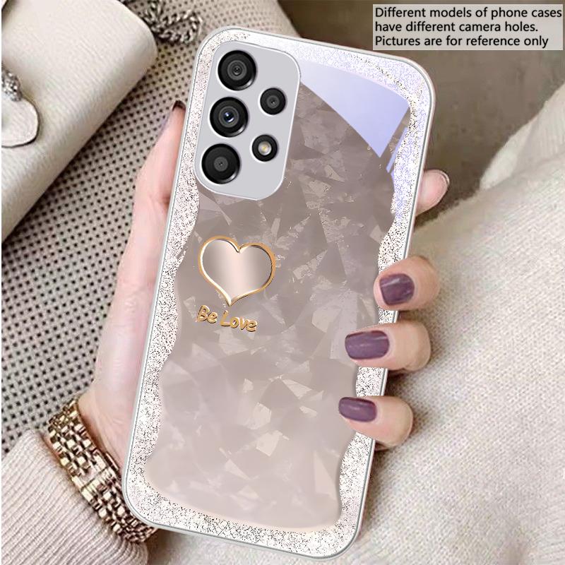 

Градиентное Фиолетовое Сердце Для Samsung S8 S9 S10 S20 Ultra S21 Pro S22 Plus S23 FE S24 Ultra S25 Edge S25Ultra Стеклянный Чехол Для Телефона Galaxy S8