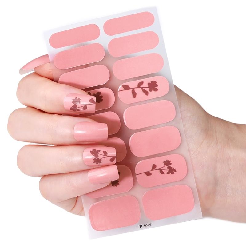 Самоклеящиеся Наклейки Арт для Ногтей Бабочка Полоски Лака для Ногтей Водонепроницаемые Гели Полоски для Ногтей Наклейка Лака для Ногтей