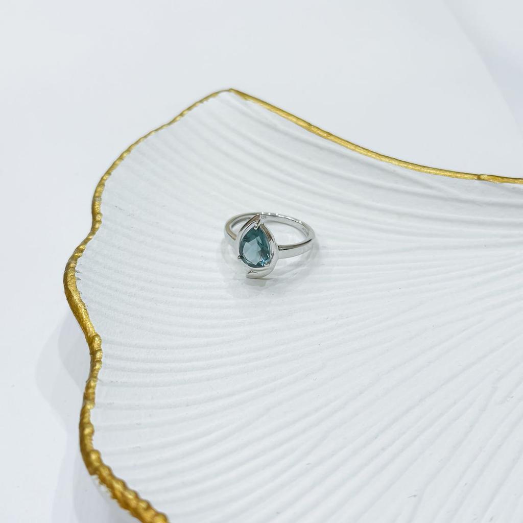 Серебряное кольцо с топазом Лондон Блю 1.658ct, вес изделия 2,94 гр (2174721)