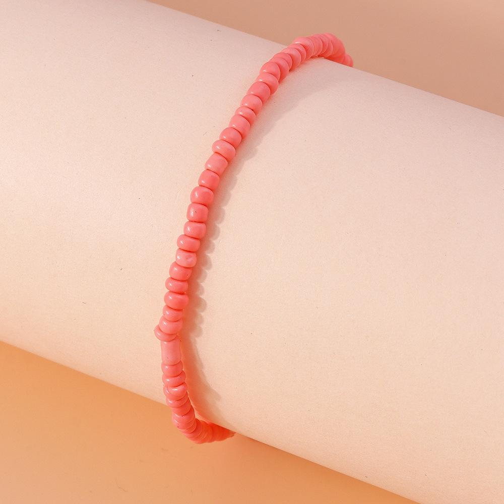 Summer Bohemian Rice Bead Anklet - Fresh European & American Beach Style