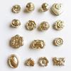 Acrylic Gold & Silver Pumpkin Flat Beads with Leaves - DIY Magic Mirror Beading Accessories