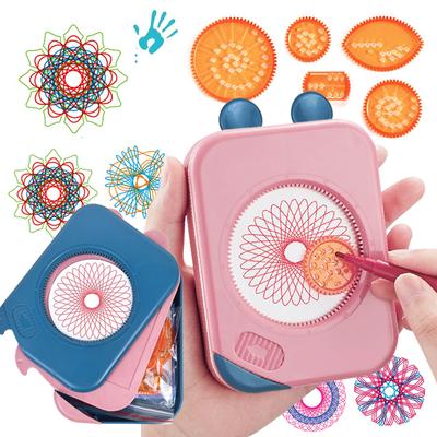 Magic Spirograph Drawing Toys Painting Template Multi-function Accessories Geometric Ruler Drafting Tools Storage Set Kids Toys