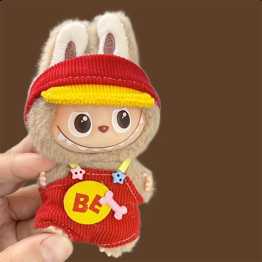 For Labubu 4.0 Mini Baby Clothes New Model for 10cm Doll For The Monsters Pin for Love Doll Outfit Accessories Labubu V4