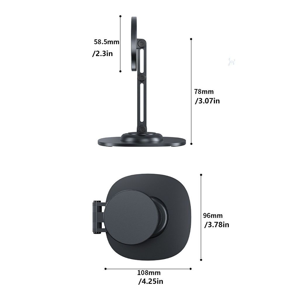 Aluminium Zink Zinklegierung Magnetischer Handyhalter Verstellbarer Handy-Ständer Schreibtisch Lazy Holder Büro-Setup