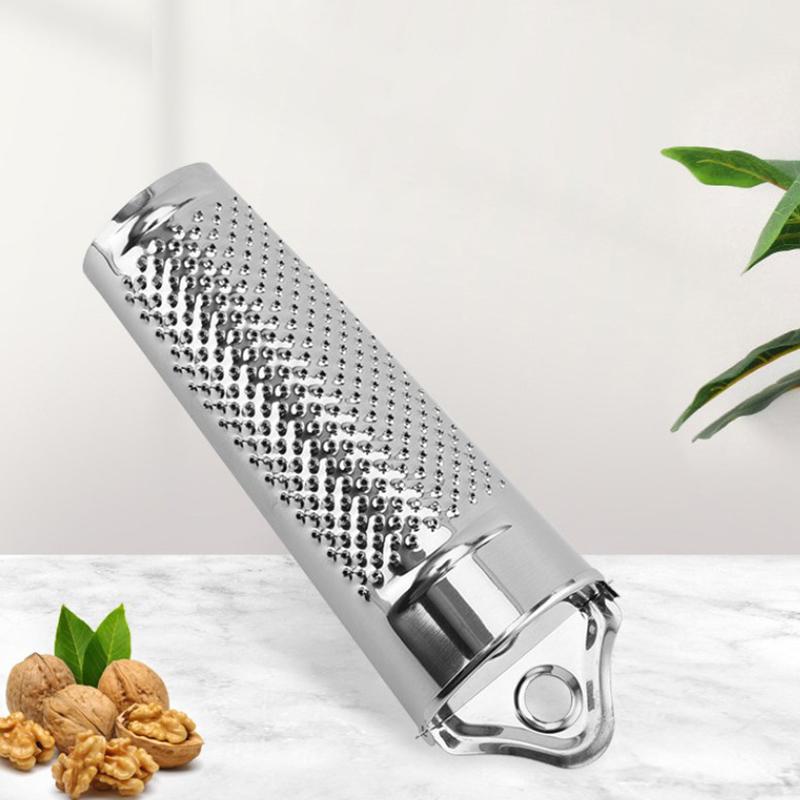 

1Pc Stainless Steel Versatile Hand Held Nutmeg Citrus Ginger Grater Multifunctional Ginger Garlic Nut Planer For Kitchen