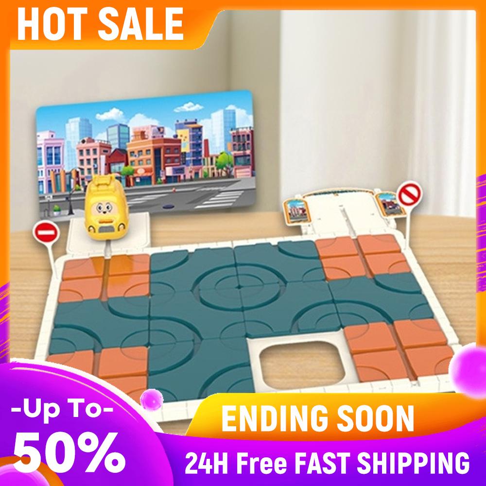 

STEM Board Games Logic Road Builder Games Brain Puzzles Maze Games for Boys Girls Ages 3-10 Birthday Gifts China Mainland
