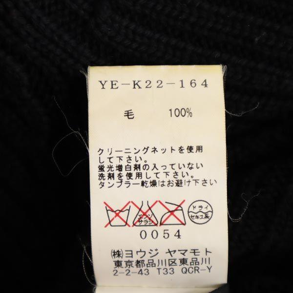 Y's 100% Wool Long Sleeve Turtleneck Sweater 2 Black Knit Women Used