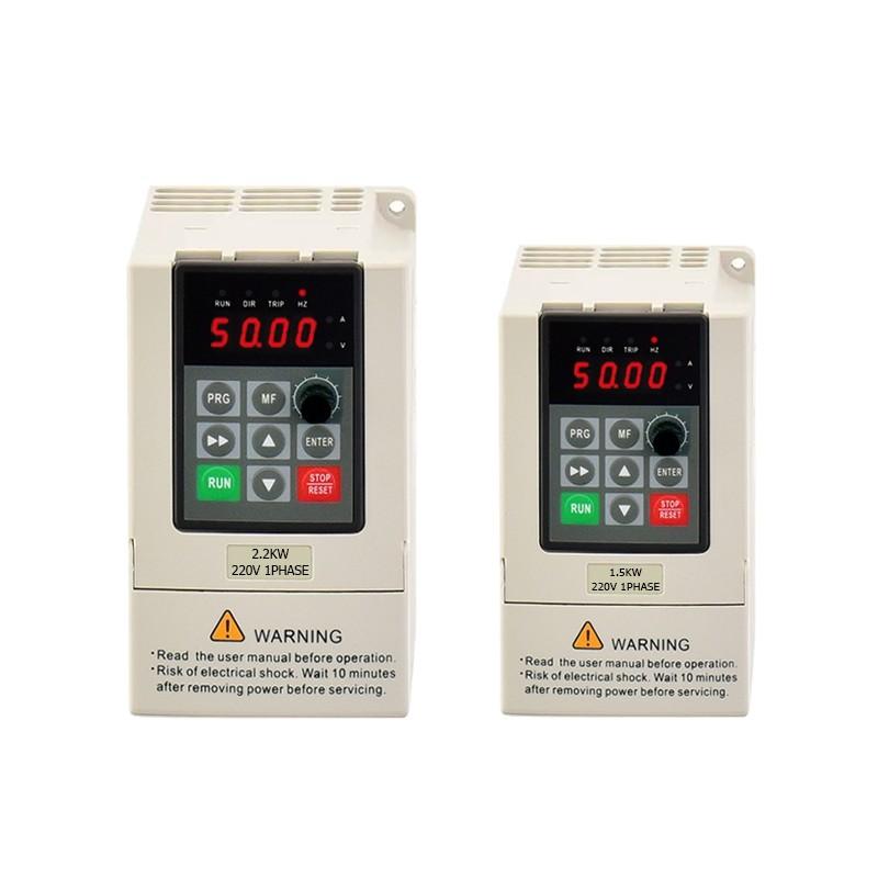 220V 0.75KW 1.5KW 2.2KW 220V Input 1phase Output 1phase VFD Single-phase Motor 220V Motor Speed Driver