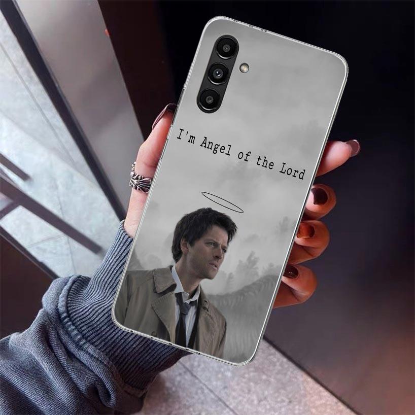 Angel Castiel Supernatural Phone Case For Samsung Galaxy A17 A57 A37 A16 A26 A36 A56 A15 A25 A35 A55 A14 A13 A54 A53 A34 A24 A33