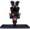 Rosfix Trinokulares Mikroskop Haumea Pro Black Series MSHP-T-PS1-B – Vergrößerung 6,5x–58x | 360° Kopf | Metallbasis 38x26 cm