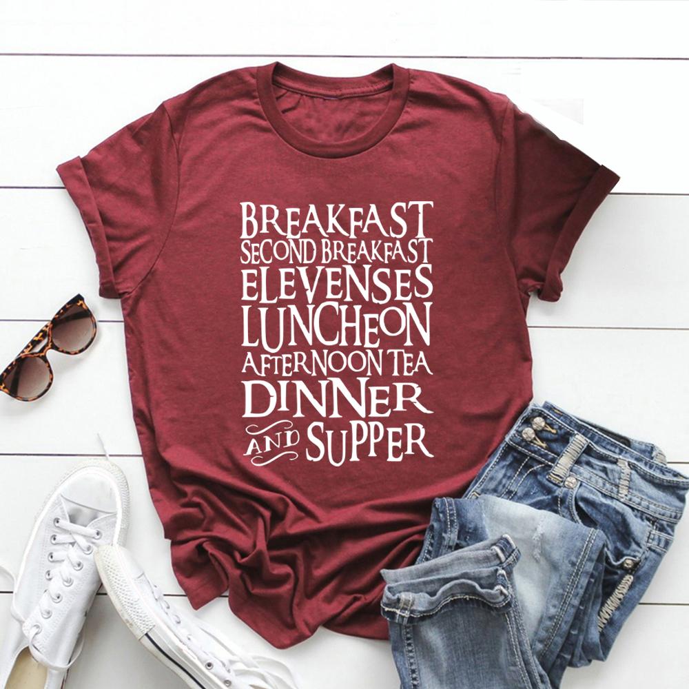 Second Breakfast Shirts Rings of Movie Power T-Shirt Men Women Short Sleeve T-shirts Book Lover Gift Vintage Graphic T Shirts