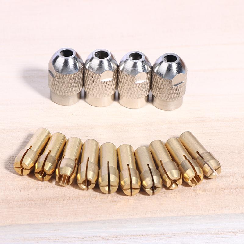 1 Set High Quality M8 M7 Nuts Drill Chucks Adapter Mini Drill Chucks For Chuck Adapter Micro Collet Brass Power Rotary Tool