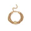 Exaggerated Pearl Pendant Clavicle Necklace with Trendy Multi-layer Hip-hop Metal Chain