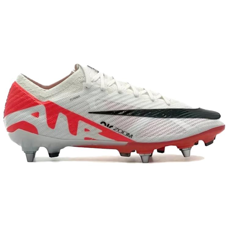 Nike Zoom Mercurial Vapor 15 Elite SG Pro Ready Pack Unisex Sneakers White Bright-Crimson Black FD0243-600